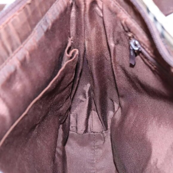 BURBERRY Nova Check Tote Bag Canvas Beige Auth 91273 - Picture 12 of 16